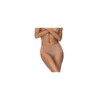 Shorty en dentelle couleur taupe 